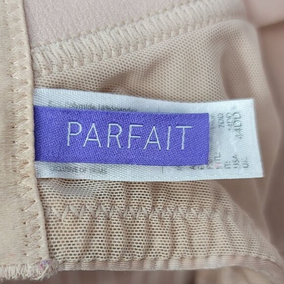 Parfait Full Coverage TShirt Bra Tan 44DD Underwire Light Pad Adj Striped Aline - Picture 9 of 10